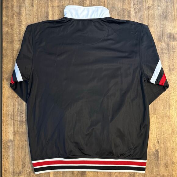 G Unit Track Jacket Vintage Y2K Full Zip Polyester Black Red Size Unisex XLarge - Picture 11 of 12